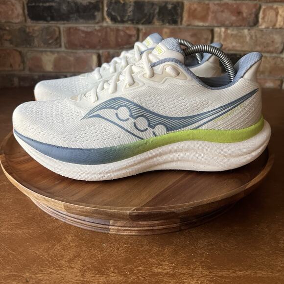 Saucony Womens Triumph 23 Blue White Road Running Shoes Sneakers Size 9.5 - Picture 12 of 16